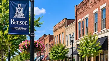 Historic Main Street in Benson, North Carolina