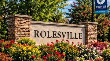 Rolesville, North Carolina town sign