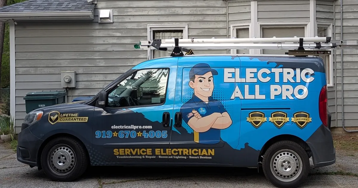 Electric All Pro service van, the company's own work vehicle
