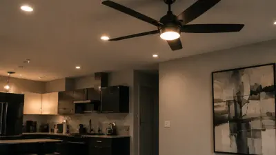 Lighting and ceiling fan installation in a North Carolina home