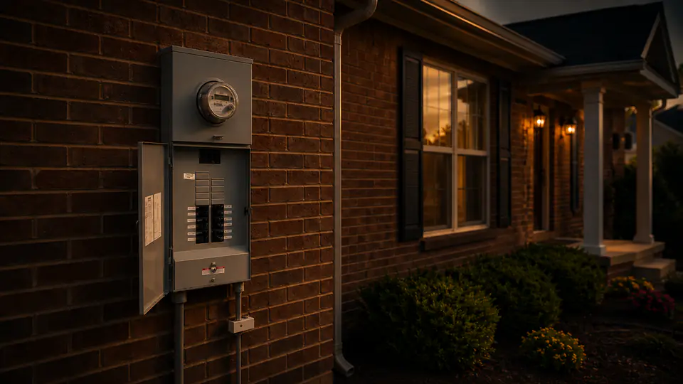 Modern residential electrical panel upgrade