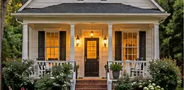 Early 1900s frame house with a front porch