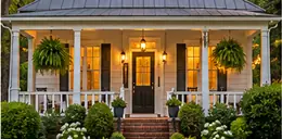 One-story frame house with a full-width porch