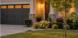Newer suburban house with a front driveway
