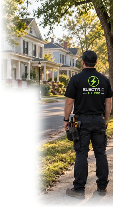 Historic frame houses in Clayton with an Electric All Pro electrician