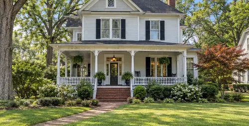 Early 1900s house in the Zebulon Historic District